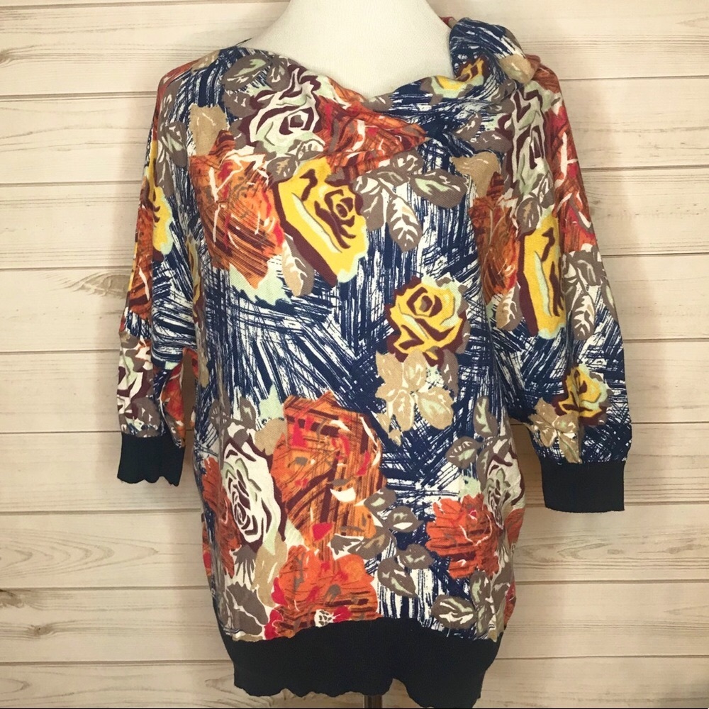 Sparrow Brand Asymmetrical Cowl Neck Sweater